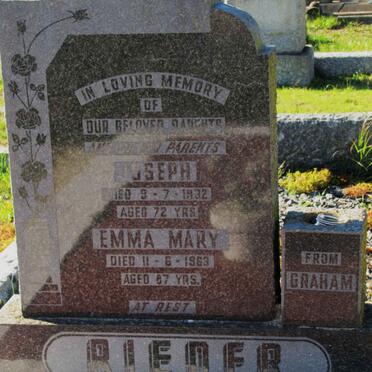 RIEDER Joseph -1932 &amp; Emma Mary -1963