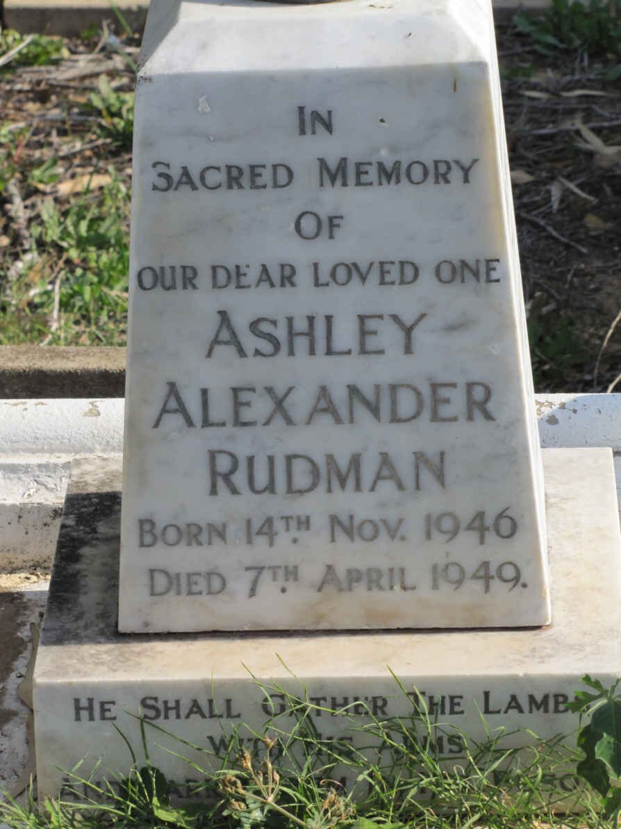 RUDMAN Ashley Alexander 1946-1949
