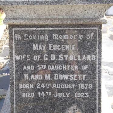 STOLLARD May Eugenie nee DOWSETT 1879-1923