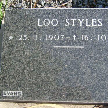STYLES Loo 1907-1978