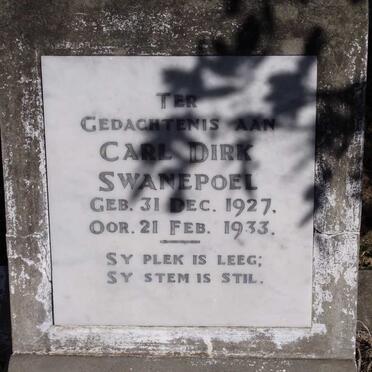 SWANEPOEL  Carl Dirk 1927-1933