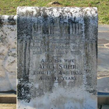 SUHR George Frederick 1892-1931 &amp; Alma -1935