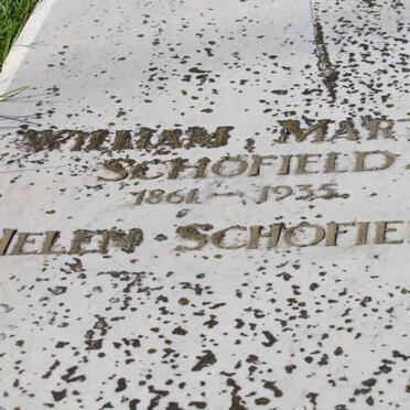SCHOEFIELD William Martin 1861-1935 &amp; Helen