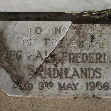 SANDILANDS Reginald Frederick -1966