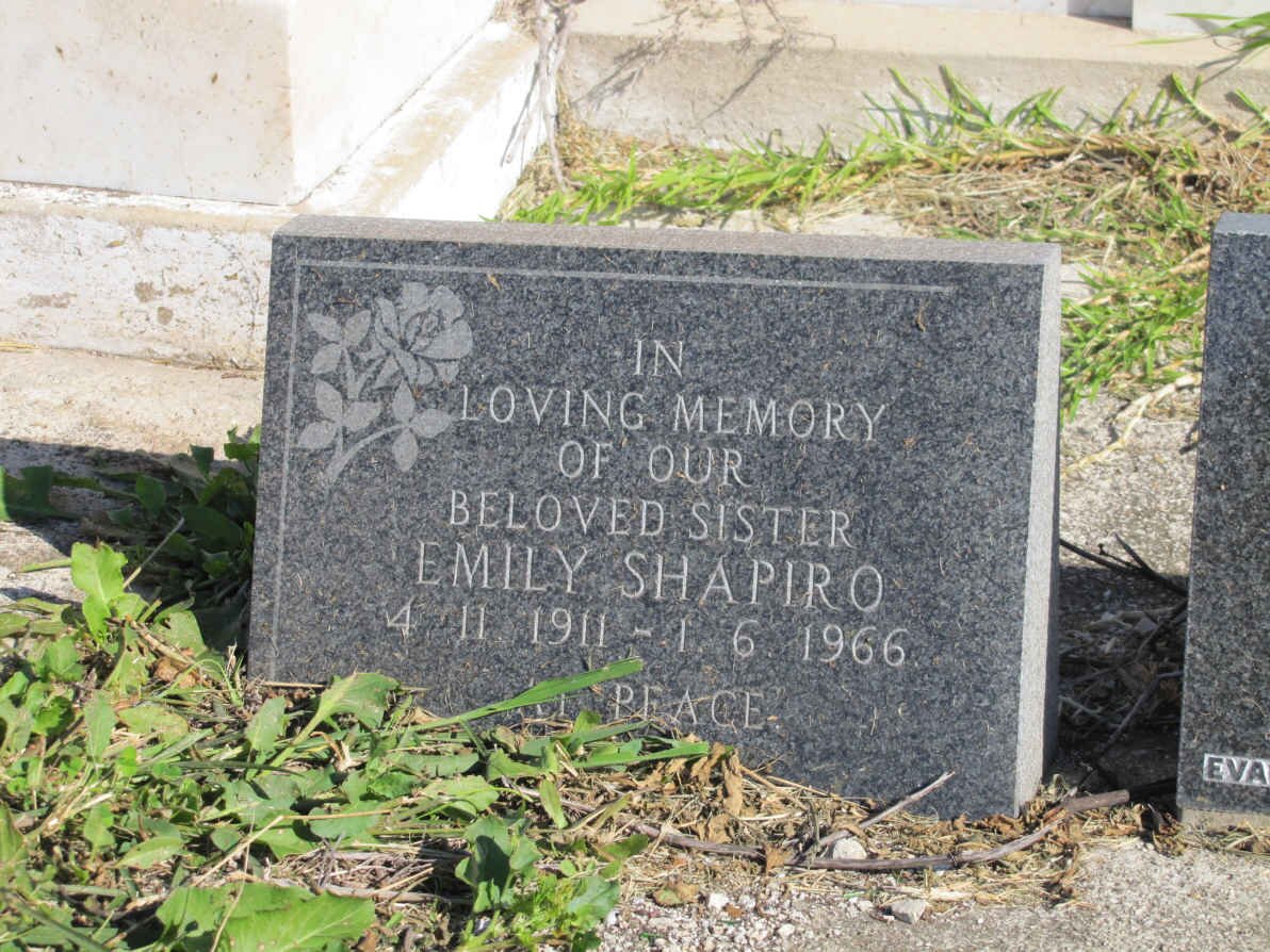 SHAPIRO Emily 1911-1966