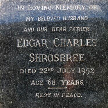 SHROSBREE Edgar Charles -1952