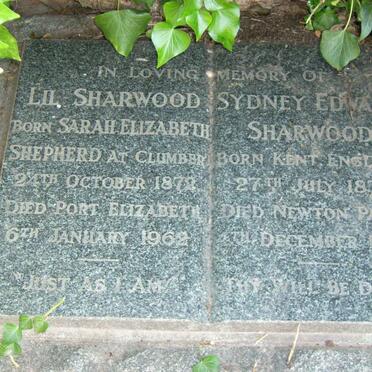 SHARWOOD Sydney Edward 1872-1953 &amp; Sarah Elizabeth SHEPHERD 1878-1962 :: SHARWOOD Sydney Edward 1972-1953