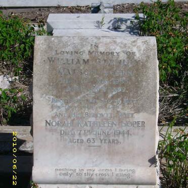 SOPER William Stanley Watson -1935 &amp; Norah Kathleen -1944
