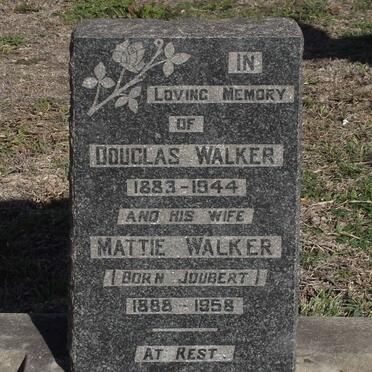 WALKER Douglas 1883-1944 &amp; Mattie JOUBERT 1888-1958