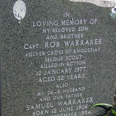 WARRAKER Samuel 1906-1954 :: WARRAKER Rob -1977