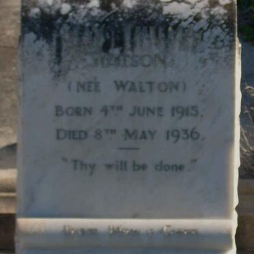 WATSON ? nee WALTON 1915-1936