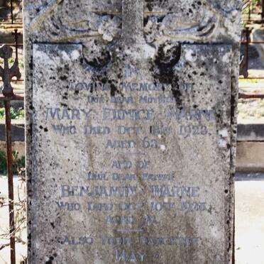 WARNE Benjamin -192? &amp; Mary Eunice -1923 :: MACBEAN May WARNE -1949