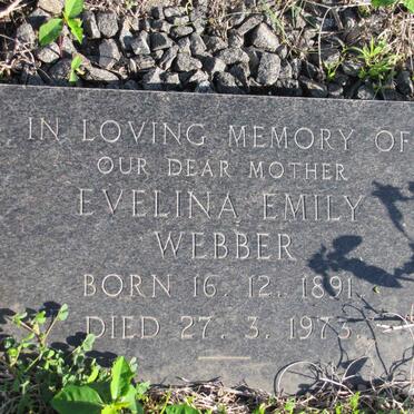 WEBBER Evelina Emily 1891-1973