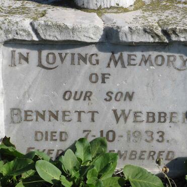 WEBBER Bennett -1933 