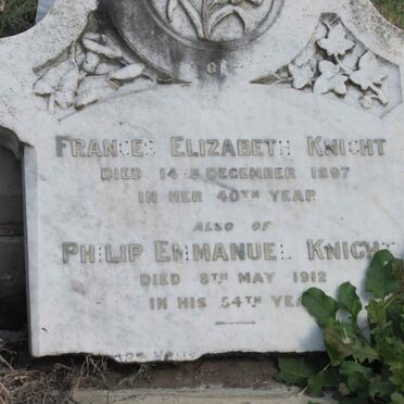 KNIGHT Philip Emmanuel -1912 &amp; Frances Elizabeth -1897
