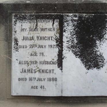 KNIGHT James -1880 &amp; Julia -1927