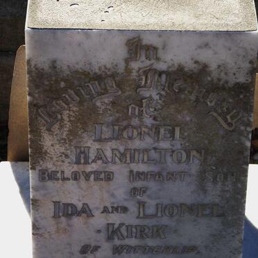 KIRK Lionel Hamilton -1924