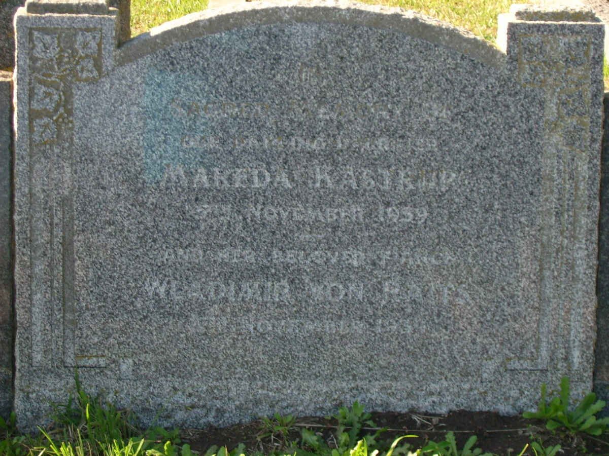 KASTRUP Mareda -1959 :: VON RAITS Wladimir -1939