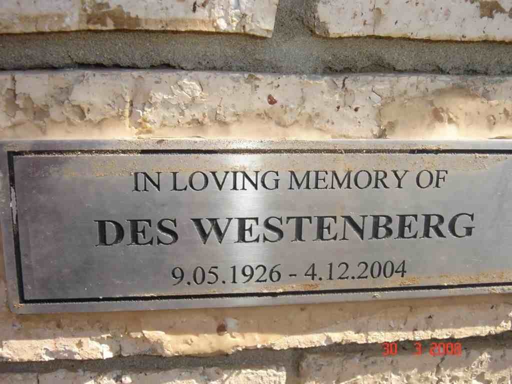 WESTENBERG Des 1926-2004