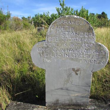 STANDER Sarah Elizabeth 1900-1935