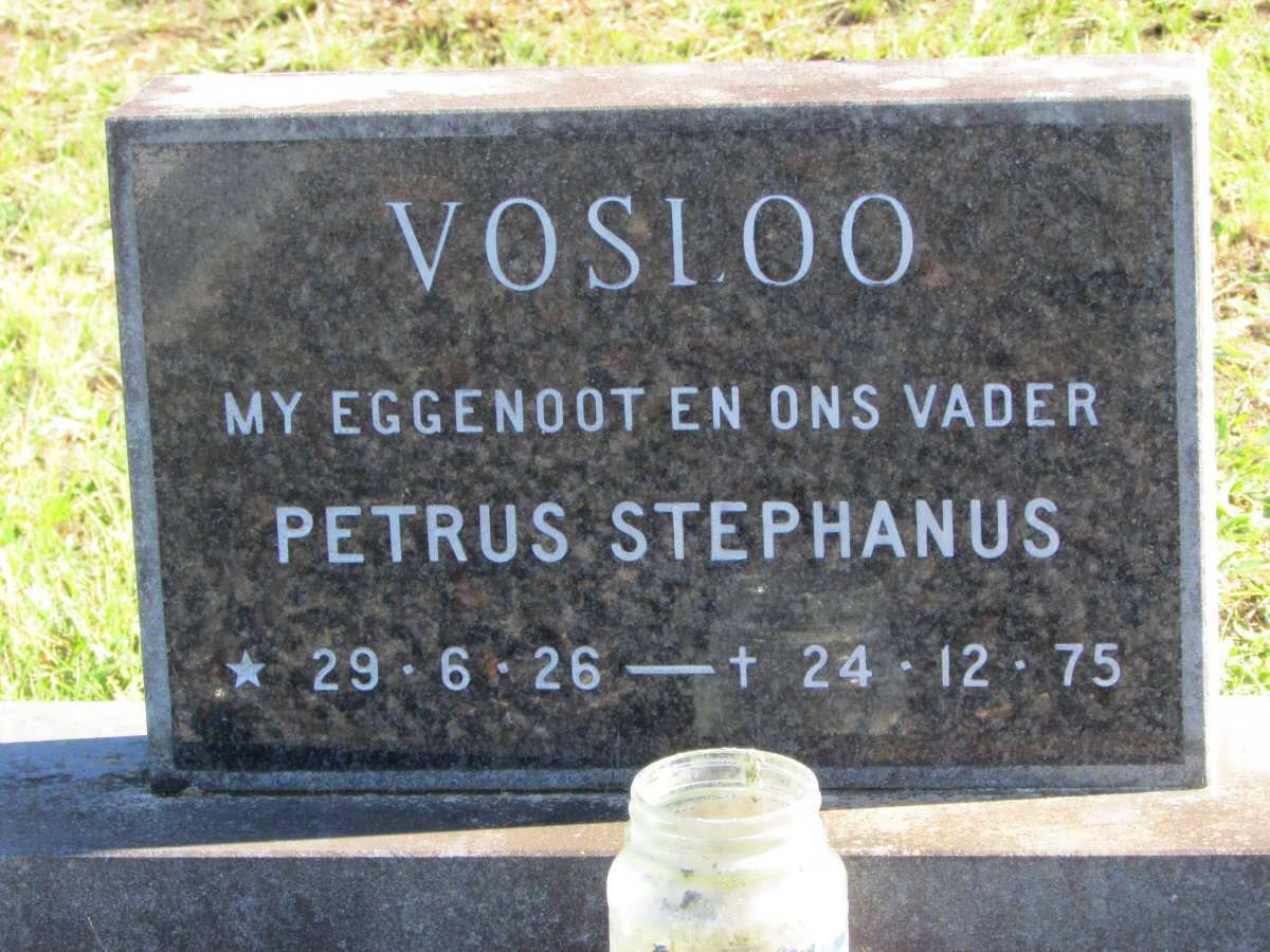 VOSLOO Petrus Stephanus 1926-1975
