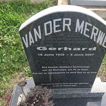 MERWE Gerhard, van der 1939-2007