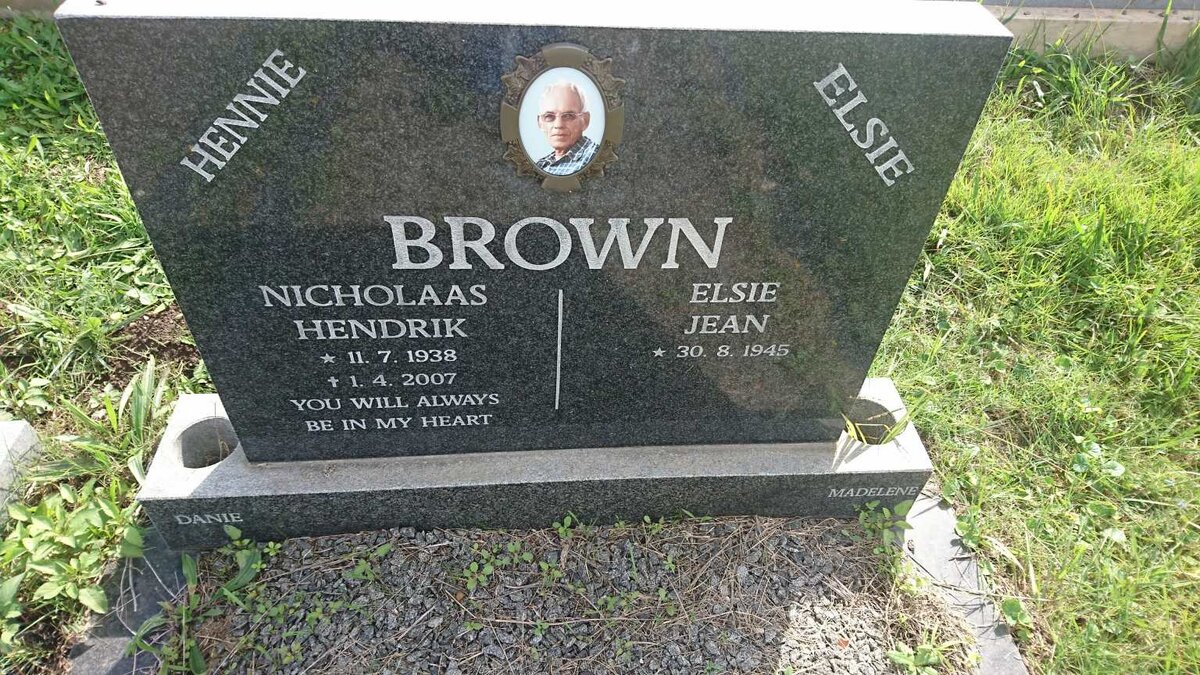 BROWN Nicholaas Hendrik 1938-2007