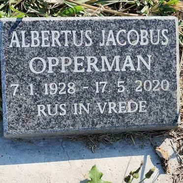 OPPERMAN Albertus Jacobus 1928-2020