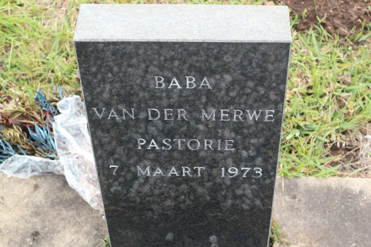 MERWE Baba, van der -1973