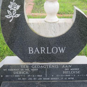 BARLOW Derick 1945-1998 &amp; Heloise 1949-2013 :: BARLOW Juan 1972-2013