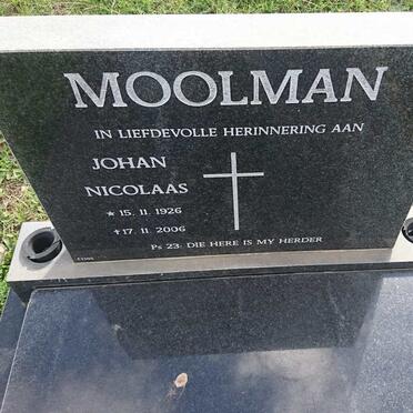 MOOLMAN Johan Nicolaas 1926-2006
