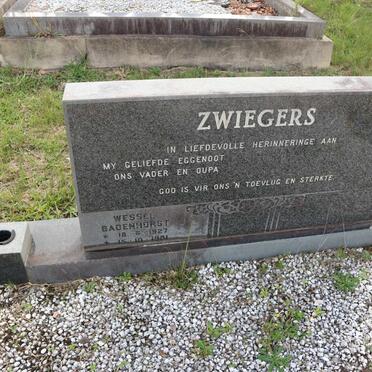 ZWIEGERS Wessel Badenhorst 1927-1981