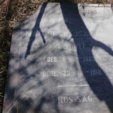 ? Magrietha Isabella nee NEL 1883-1918