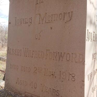 FORWORD Albert Wilfred -1918