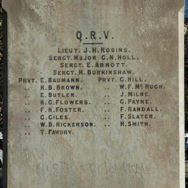 4. Queenstown War Memorial 1899-1902