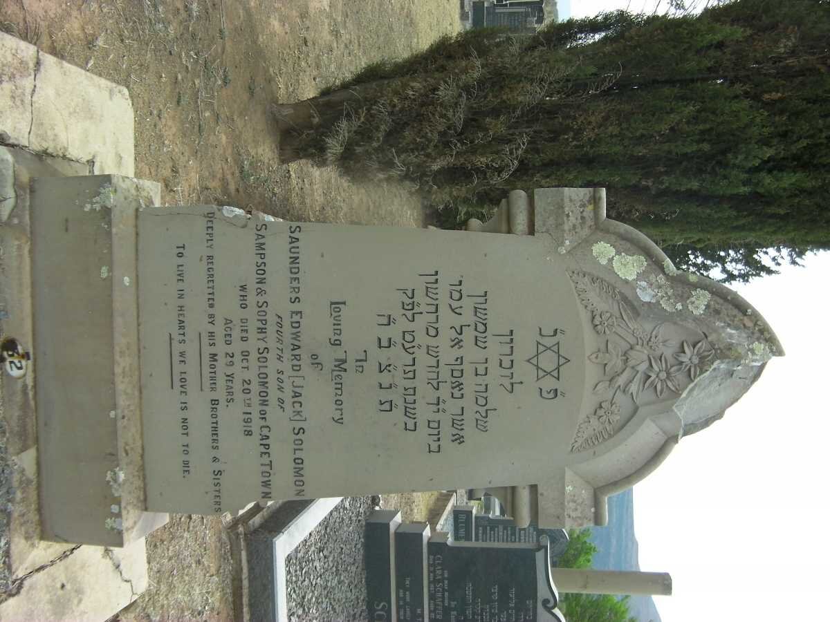 SOLOMON Saunders Edward -1918