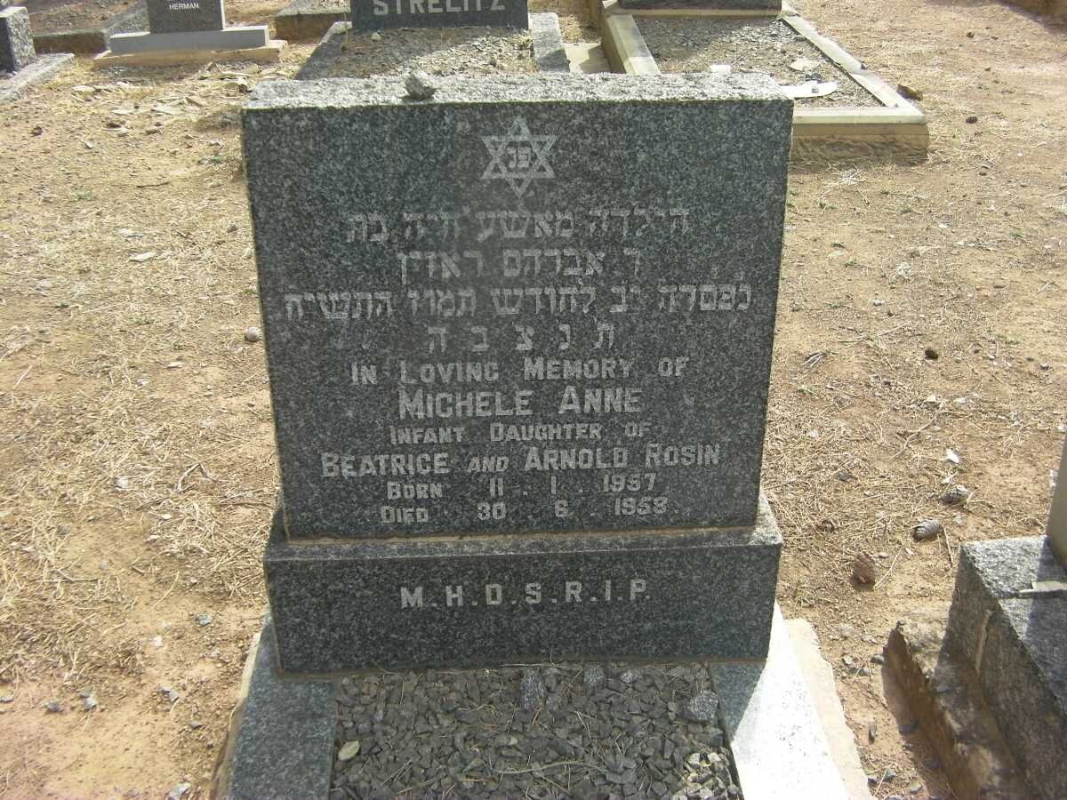 ROSIN Michele Ann 1957-1958