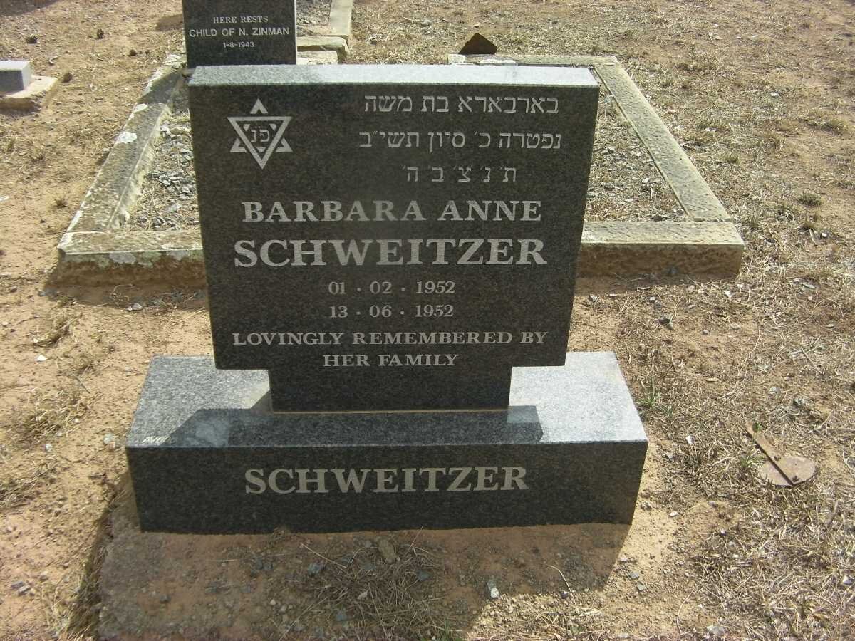 SCHWEITZER Barbara Anne 1952-1952