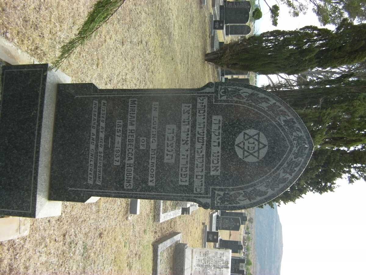 ROBINS Miriam Rebecca 1857-1937