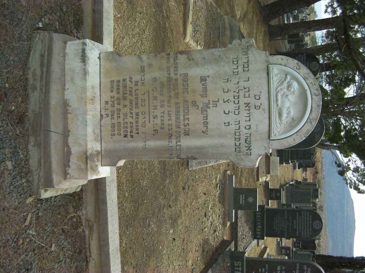 ADDLESON Rosie -1905 :: ADDLESON Miriam 1905-1905