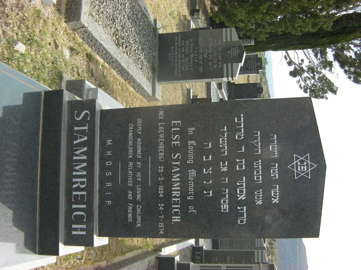 STAMMREICH Else nee LOEWENBERG 1894-1974