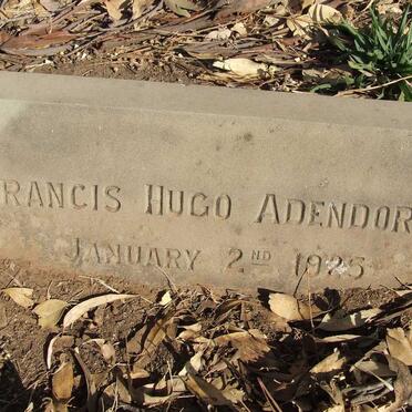 ADENDORFF Francis Hugo -1925