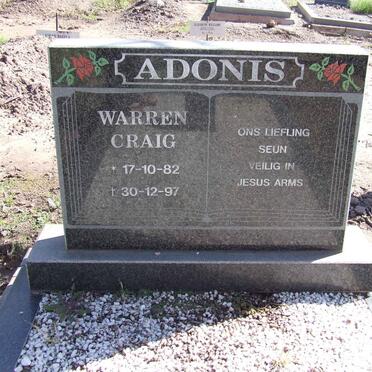 ADONIS Warren Craig 1982-1997