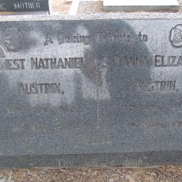 AUSTRIN Ernest Nathaniel 1862-1952 &amp; Susanna Elizabeth 1877-1961