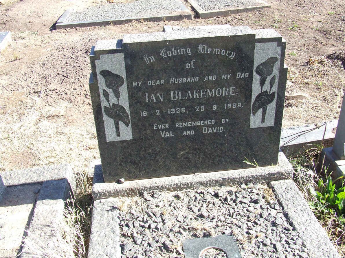 BLAKEMORE Ian 1936-1968