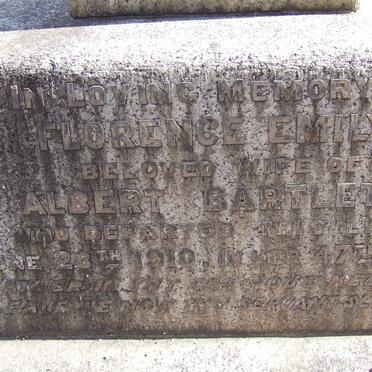 BARTLETT Florence Emily -1910
