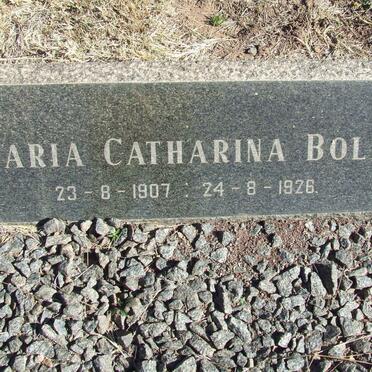 BOLD Maria Catharina 1907-1926