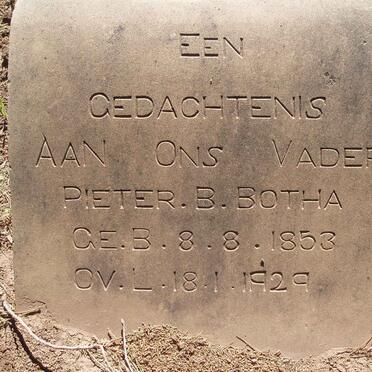 BOTHA Pieter B. 1853-1929