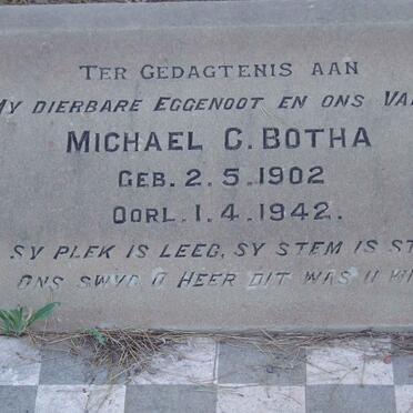 BOTHA Michael C. 1902-1942