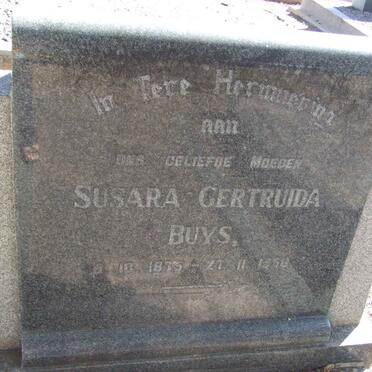 BUYS Susara Gertruida 1875 - 1958